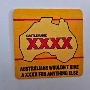 Vintage Castlemaine XXXX‎ Beer Coaster Australia Souvenir Barware